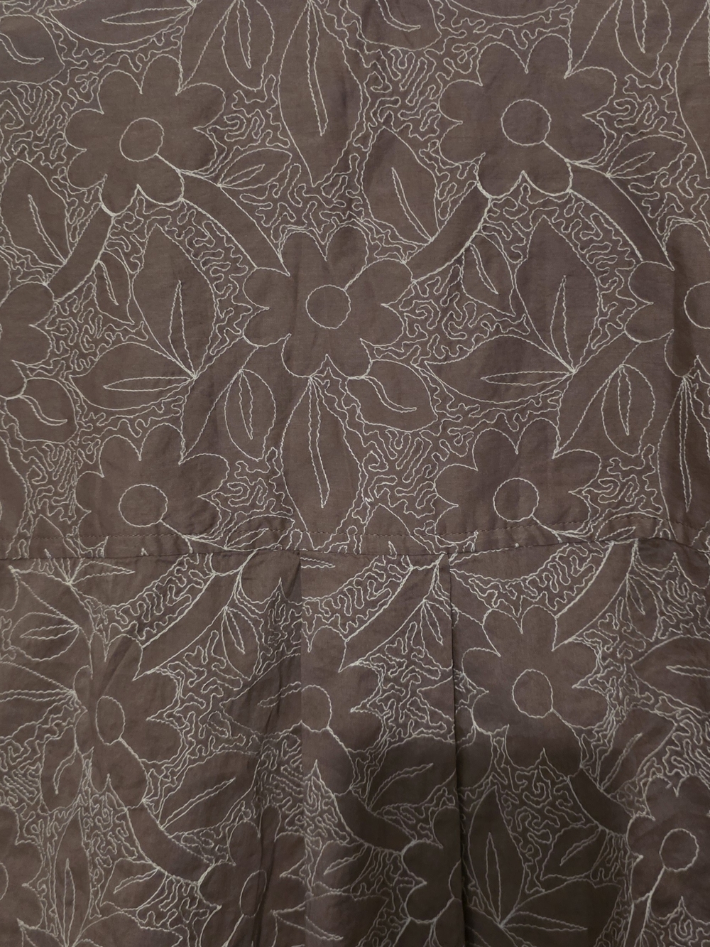 Madewell Mauve Floral Short Sleeve Button Shirt - Picture 4 of 5